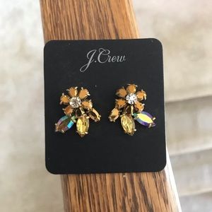 Jcrew never worn flower earrings